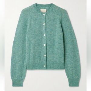 Doen Alpaca-Blend Petra Cardigan Bleu Menthe Teal